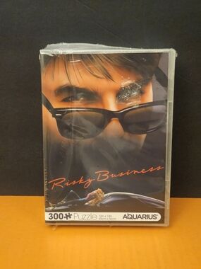 Aquarius Risky Business 300 Piece Jigsaw Puzzle Movie & TV Interlocking VHS-045